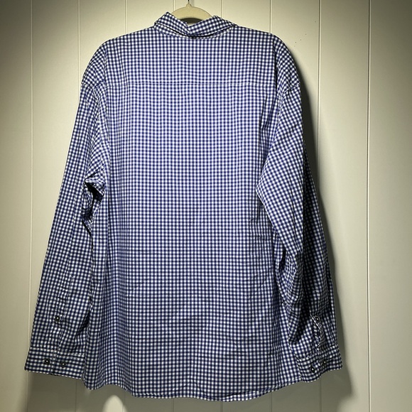 Orvis Men's Active Fit Long Sleeve Button Front Shirt Blue Check Size XXL - Picture 4 of 11